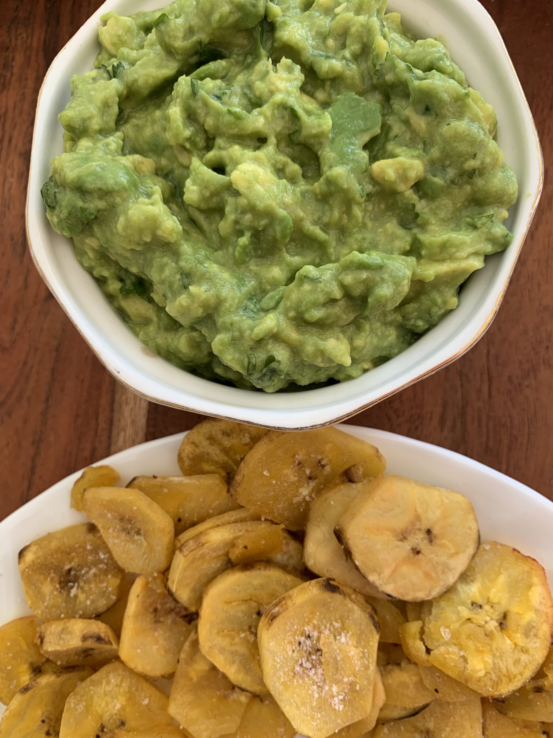 Guacamole and Plantain Chips